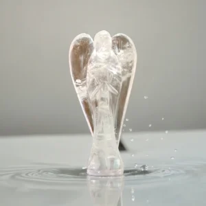 Clear Quartz Crystal Angel for Spiritual Growth & Master Healer